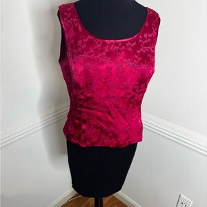 Kasper Fuchsia Sleeveless Blouse